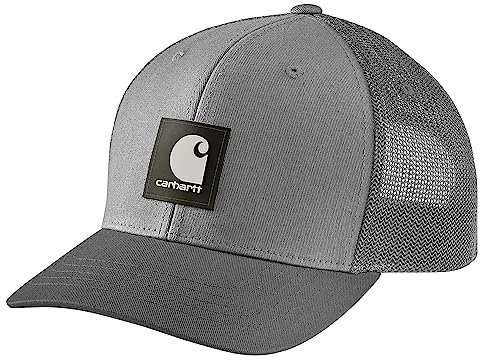 Carhartt Herren Rugged Flex Twill Mesh Back Logo Patch Cap, Asphalt, Einheitsgröße