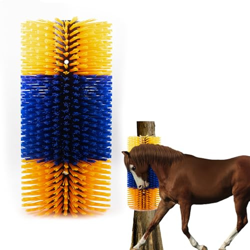 Equine Scratcher Tiragraffi per cavalli Spazzola raschiante semicircolare Bovine Pannelli Grattatoio Soft Touch Prurito