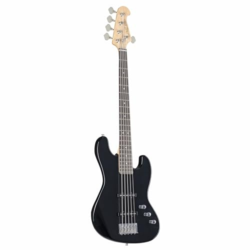 J & D JB/5 5-String Bass Black - Basso elettrico a 5 corde