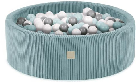 MISIOO Piscina Bambini Lavabile 90x30cm - Piscina per Bambini con Palline per Piscina Bambini - Gioco Sicuro e Divertente per Interno - Facile da Pulire e Perfetto per Ore di Divertimento in Famiglia!