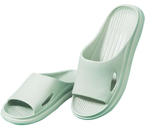 Unisex Shower Sliders Cloud Slippers Women Men，Non-Slip Slippers Cloud Sliders，Soft Flip Flops with Thick Sole for Shower Bathroom Pool Beach