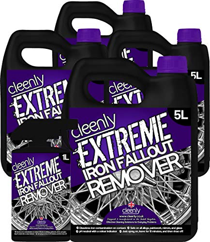 Cleenly Iron Fallout Contamination Remover/Wheel Cleaner (21 Litres) - Safe For All Alloy Wheels, Paintwork, Mirrors, Glass and more