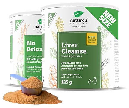 Nature’s Finest Leber Kur, 250 g - Fettleber Entgiften, Beschleunigen Leberkur mit Hochdosiert Mariendistel und Artischocke, Leberformel Komplex - Vegan, Laborgeprüft