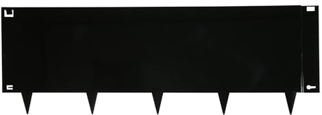 Bordura per Aiuola Flessibile in Acciaio - Nero - 40 x 106 cm - al pezzo