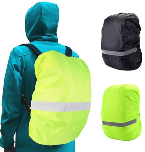 YueJieSelected Housse de pluie pour cartable - Protection contre la pluie - Sac à dos - Taille S - Vert - 1 pièce - Taille S - Noir