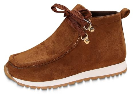 Slip On Sneakers - Zapatillas deportivas para mujer, zapatos de vela, zapatos festivos, zapatillas de deporte, zapatos de bota y gimnasia, para el tiempo libre y para el tiempo libre, marrón, 40 EU