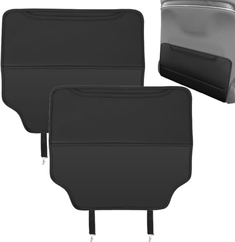 ONEMAJI 2 Pezzi Protezione Schienale Auto per BMW X6 M (F86) 2015-2018, Organizer per Sedile Posteriore Dell'auto Multifunzione Auto Sedile Anti Calcio Cuscino