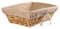 Olympia Panier en osier rectangulaire, taille : 95 (H) x 315 (L) x 230 (L) mm, panier de présentation de pain et de pâtisseries, usage professionnel et domestique, U746