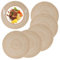 MaoXinTek Manteles Individuales Redondos de Algodón 36cm/14inch Trenzado Antideslizante Salvamanteles Lavables, Alfombrillas de Comedor (Juego de 6)