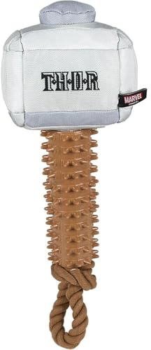 CERDÁ LIFE'S LITTLE MOMENTS - Thor hammer Dog toy - Dental dog chew for dogs and puppy - tough dog toys - Official Marvel Licensed