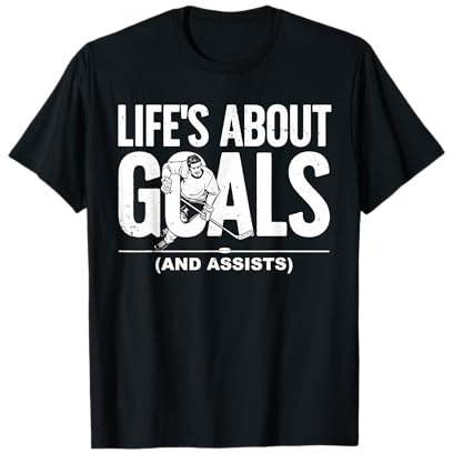 Cool Ice Hockey for Men Women Hockey Lover Goalie Sports T-Shirt
