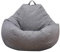 BAODBF Sitzsack ohne Füllung, Bezug für Sitzsack ohne Füllung, Sitzsack ohne Füllung, Bezug für Schlafzimmer, Wohnzimmer, Büro, 70 x 80 cm, Grau