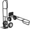 GYMAX Sackkarre, Treppensteiger klappbar, Treppensackkarre bis 300 kg belastbar, Transportkarre mit P-Griff & hoher Rückenlehne, robuster Trolley zum Heben & Liefern (Schwarz)