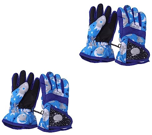 BESPORTBLE 2 Stück Kinder-skihandschuhe Outdoor-sporthandschuhe Für Jungen Und Mädchen Warme Wander- Und Kletterhandschuhe – Dicke Fäustlinge