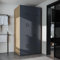 ROOMART Waschmaschinenschrank Dora Set für Trockner & Waschmaschine, in 4 Farben, mit Türen & Ausziehbrett • Weiß • Weiß Eiche • Anthrazit Eiche • Eiche (Anthrazit Eiche - 230 cm hoch)