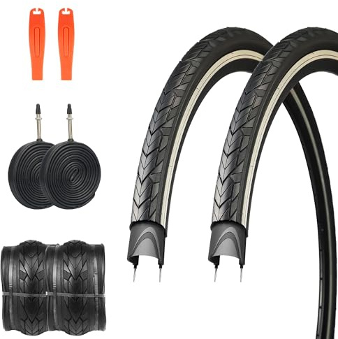 1/2er-Pack 700 x 35c Reifen Rennradreifen mit 3 mm Pannenschutz 37-622 Fahrradreifen Drahtreifen Fahrrad Mantel für Rennrad/Road Bike/Hybrid Bike