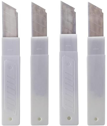 BeeSavvy Utility Kn-IFE Refill Set, Carbon Steel, Snap-Off Replacement Tool, Protective Storage Cases, Perfect for Box Cu-tters, Utility Tool, Craft, DIY, Office, and Home Use