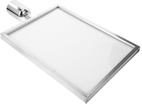 PHENOFICE Sign Holder for Retractable Belt Safety Barrier Sturdy Plastic and Stainless Steel Crowd Control Barrier Display for Airport Queue Line Poles Easy to Install and Use