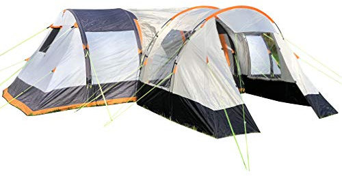 OLPRO Wichenford Tent Extension 3m x 2.4m Orange & Grey, Easy to fit, Supplied with a Groundsheet, perfect for the extra bit of storage room for longer stays