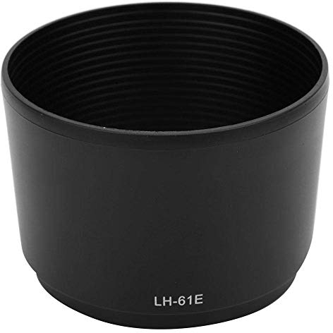 Lens Hood,LH-61E Black Plastic Lens Hood for 70-300mm f / 4.8-6.7 Cameras,Effectively Avoid Unwanted Light and Glare