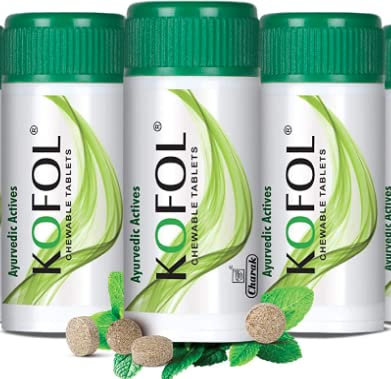 Kofol Lot de 60 pastilles à mâcher pour toux, rhume, maux de gorge Sans sucre