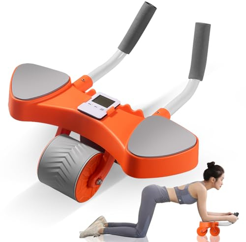 HALOFIT Bauchroller Bauchmuskeltrainer – Ergonomischer Ab Roller für Effektives Ganzkörper-Workout | Rebound Bauchrad | Ab Wheel | Bauchtrainer Roller | Core Trainer