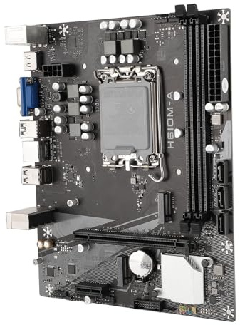 H610M – EIN DDR4-Motherboard Unterstützt 12., 13. und 14. Prozessoren, LGA 1700, PCIe 3.0, M.2 NVME-Steckplatz, Gigabit-Ethernet-Karte, USB3.0, HDMI/VGA