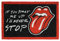 Grupo Erik Kokosmatte Fußmatte The Rolling Stones - Schmutzfangmatte ca. 40x60 cm - Fussmatte Lustig - Türmatte Innen The Rolling Stones Merch