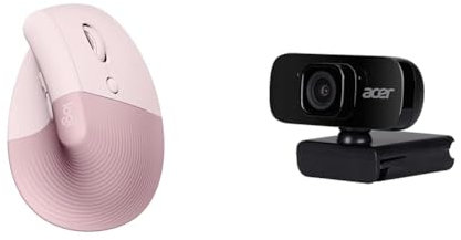 Logitech Lift Ratón Ergonómico & Acer FHD Conference Webcam