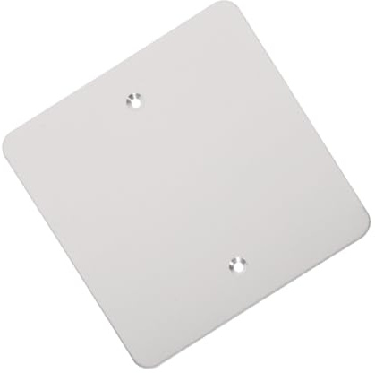 POPETPOP Cubierta de Salida Ciega de Acero Inoxidable Tipo Placa de Pared para Enchufe Protección Segura para Instalaciones Eléctricas Hogar y Oficina Fácil Instalación