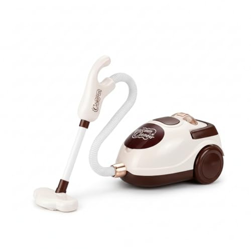 Toy Vacuum Cleaner, Real Working Suction, Role Play Home Appliance with Lights & Sounds, Interactive Role Play Cleaning Toy for Children Ages 3+