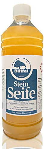 Büffel | Steinseife 1000ml | Schmierseife flüssig | Reinigung und Pflege von Stein- Keramik- und Naturstein-Böden | Hergestellt aus reinem Pflanzenöl