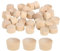 QUARKZMAN 80 Stück Holzstopfen, 12mm/0,47 Flachkopf Hartholz Lochstopfen Abdeckkappen Knöpfe Holzstecker für Möbel Holzarbeiten Handwerk Dekor (13,5mm x 12mm)