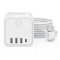 Cube Multiprise USB 3 Prises avec 3 Ports USB USB-C Chargeur de Rapide 16A Bloc Multiprises avec Interrupteur Cable 3m pour Cuisine Bureau Tablette Rallonge Électrique Multiprise
