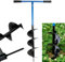 Gr8 Garden Manual Post Hole Digger for Gardening Fence Auger 6 inch Earth Hand Drill 150mm Soil Borer Screw