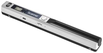 Dokumentkamera A4-skanner Bärbar minidokumentskanner, JPG/PDF-format Dokumentbild Iscan Handskanner, A4-boktextskanner LCD-skärm(Silver)