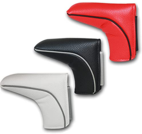 Big Teeth Golfschlägerhaube / Schlägerhaube für Scotty Cameron, Taylormade Odyssey, Schwarz, rot