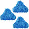 MEETOZ 3 Almohadillas H2O para mopa de Vapor X5 Almohadillas de Chenilla Azul Coral H20 Compatible con Repuesto Lavable