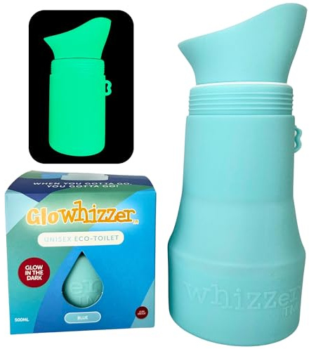 Whizzer™ - Discreet Portable Toilet for Adults - Seen on Dragons Den - Travel Essentials for Festivals, Camping, Caravans & Travel - Silicone Pee Bottle for Men & Women - Portable & Leakproof - 500ml