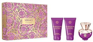 Dylan Purple by Versace for Women - 3 Pc Gift Set 1.7oz- EDP Spray, Perfumed Bath and Shower Gel, Perfumed Body Lotion