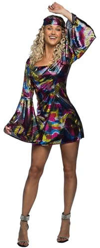 Boland - Costume Disco Lady, déguisement de carnaval pour femmes, pour une fête à thème, Halloween ou le carnaval, années 70 et 80