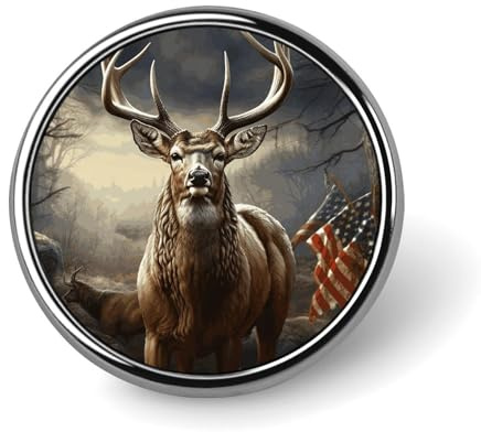 Pin novedoso de la temporada de caza de ciervos, broche de solapa, insignia, corbata, joyería, decoración para sombreros, chaquetas y camisas.