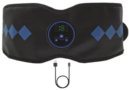 Generico Cintura per Addominali - 19 Livelli Intelligente Ricaricabile USB per Il Benessere Fisico | Massaggiatore Addominale | Adatto A Pancia Casa Bellezza Recupero Post-Allenamento Benessere E