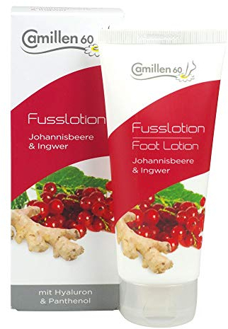 Fusslotion Johannisbeere & Ingwer, Camillen 60 mit Hyaluron und Panthenol, 100ml, 100 ml