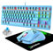 Compact Keyboard and Mouse Gaming Mouse,Trust Keyboard, Gaming Setup Tecknet, RGB Backlight Programmable, 6400 DPI Wired Game Mice, Mice Pad, 87 Keys for PS4 PS5 Mac Xbox Computer