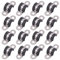 Glarks Lot de 16 colliers de serrage en U de 10 mm à 2 trous en acier inoxydable 304 avec coussin en caoutchouc rigide pour fixation de tube de tuyau (10 mm)