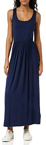 Amazon Essentials Women's Long Waisted Maxi Dress (Plus Size Available), Navy, XL