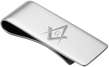 Ashton and Finch Freemason Money Clip with G Masonic Gift Ideas for Men