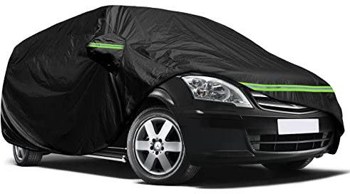 Autoabdeckung Vollgarage Ersatz für Mercedes Benz V-Klasse III W447 2014-2022 SWB, 300D Allwetter Autoabdeckung für Drinnen und Draußen mit Reißverschlusstür und Winddichtem Gurt