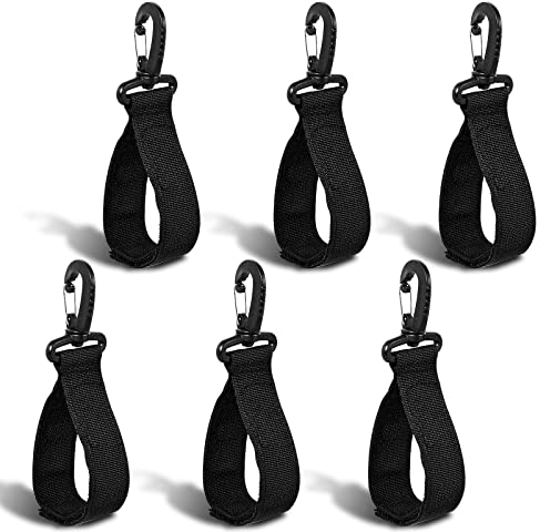 Savita 6 Stück Kajak Paddel Clips, Nylon Paddel Clip Zubehör für Paddelbretter Kajakpaddel-Zubehör (Schwarz)